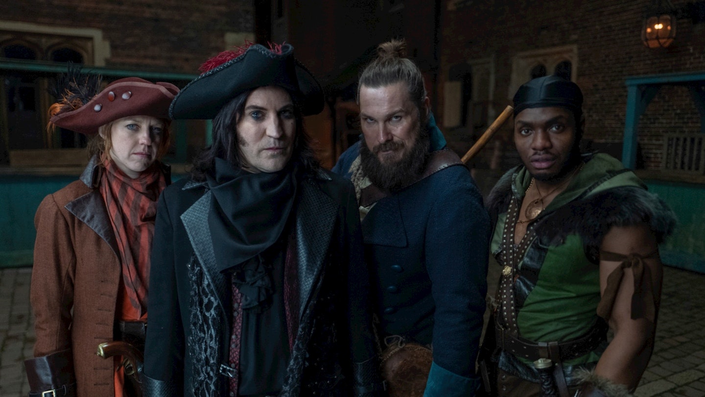 Noel Fielding and cast in The Completely Made-Up Adventures of Dick Turpin