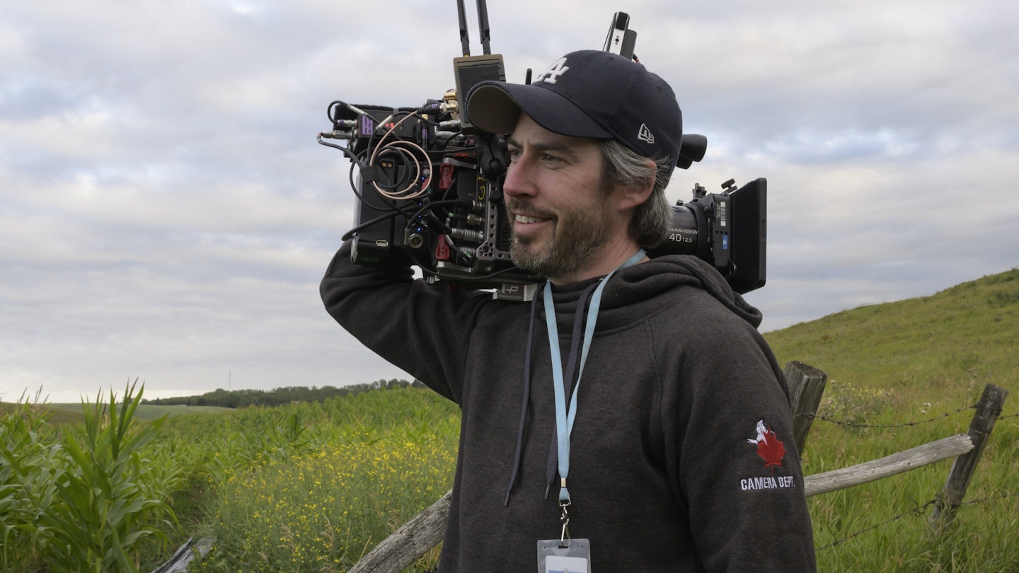 Jason Reitman on set of Ghostbusters: Afterlife